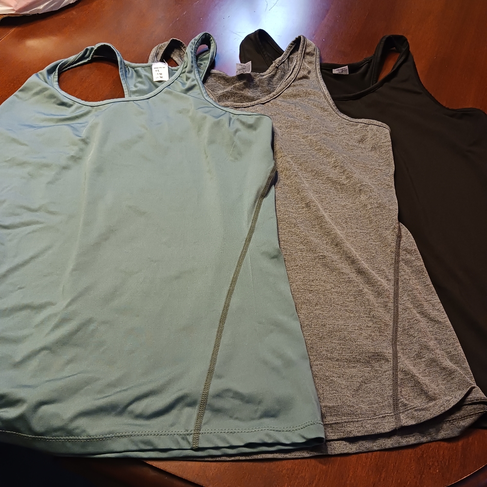 Women's Racerback Tank Top - Black, Gray, Green